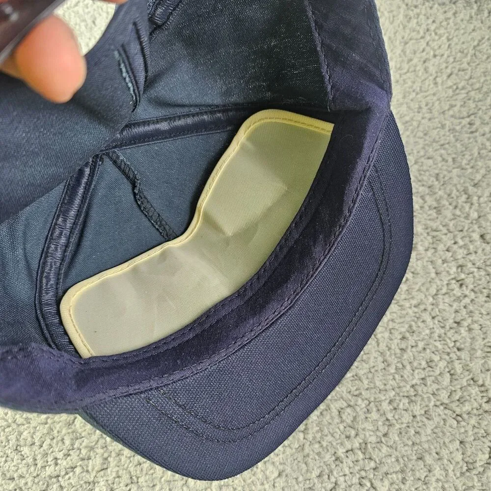 Vintage Desert Storm Hat Navy Blue Snapback 1991 USA Made Eagle Seal Logo VTG